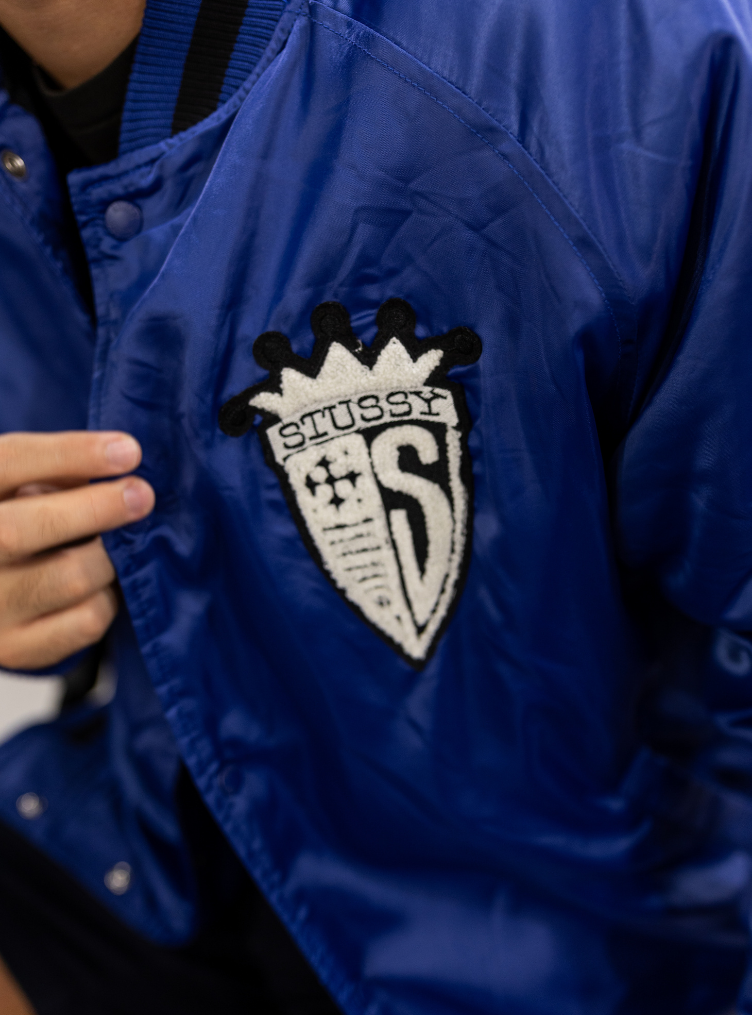 Stussy Blue Crown Logo Jacket