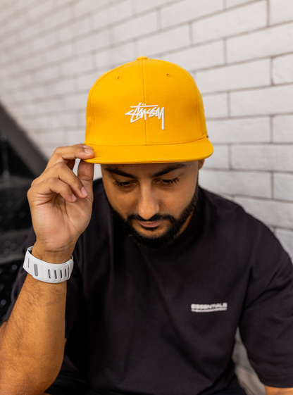 Stussy Yellow Logo Baseball Cap