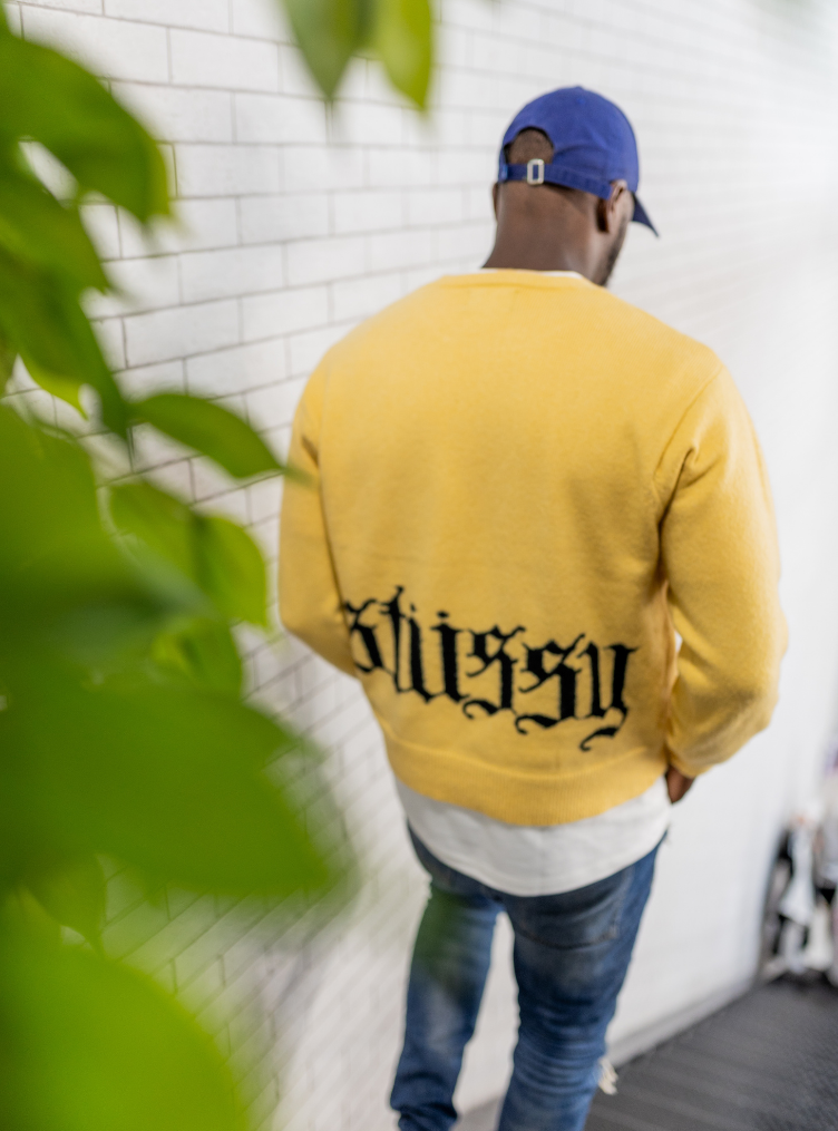 Stussy Yellow Wool Jumper